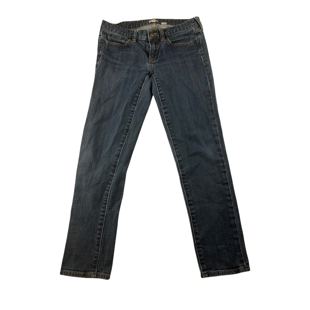 J. Crew Jeans Women 26 Blue Toothpick Skinny Denim Stretch Preppy Work 70934